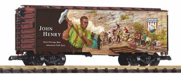 PIKO 38941 - G - Gedeckter Güterwagen Amerikanische Traditionen John Henry